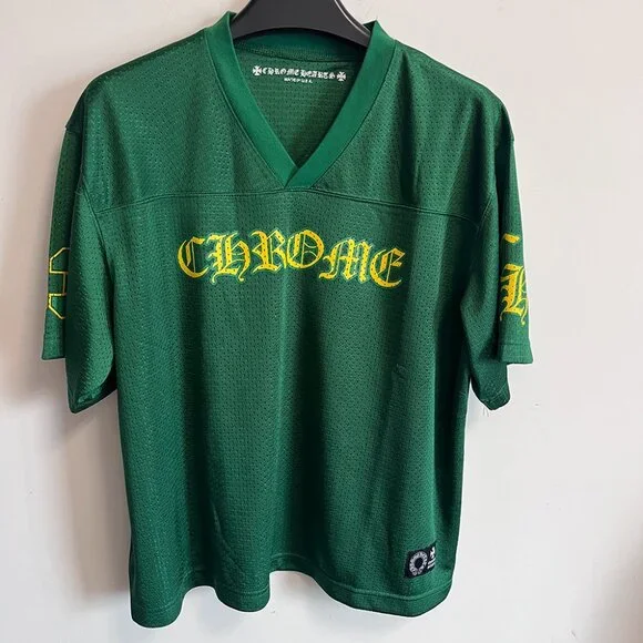 在庫わずか Chrome Hearts 99 Eyes long T-shirt Acidick Green Chrome Hearts CHROME HEARTS Mesh Jersey Long Sleeve Tee